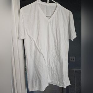 Next Level White V-Neck Short Sleeve Tee